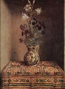 Hans Memling, Vase mit Blumen